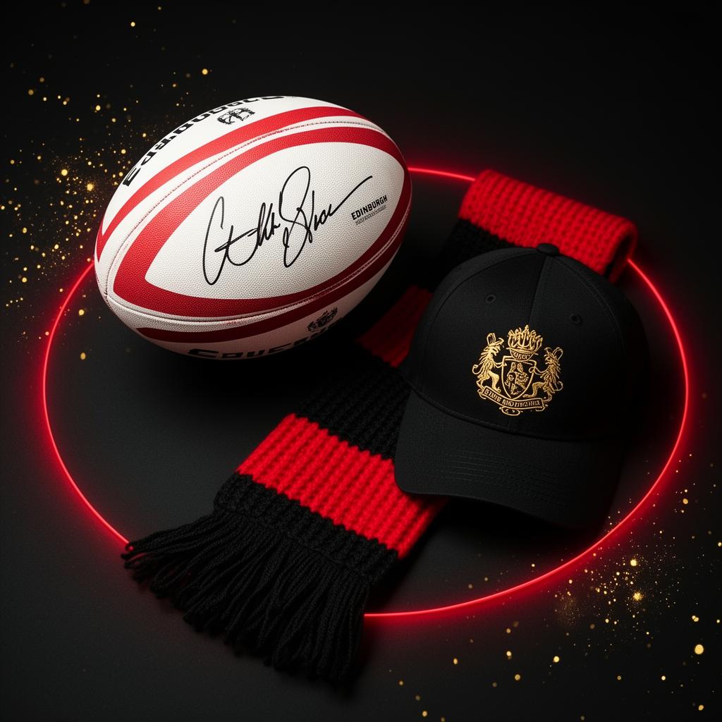 Signed Ball + Scarf + Cap